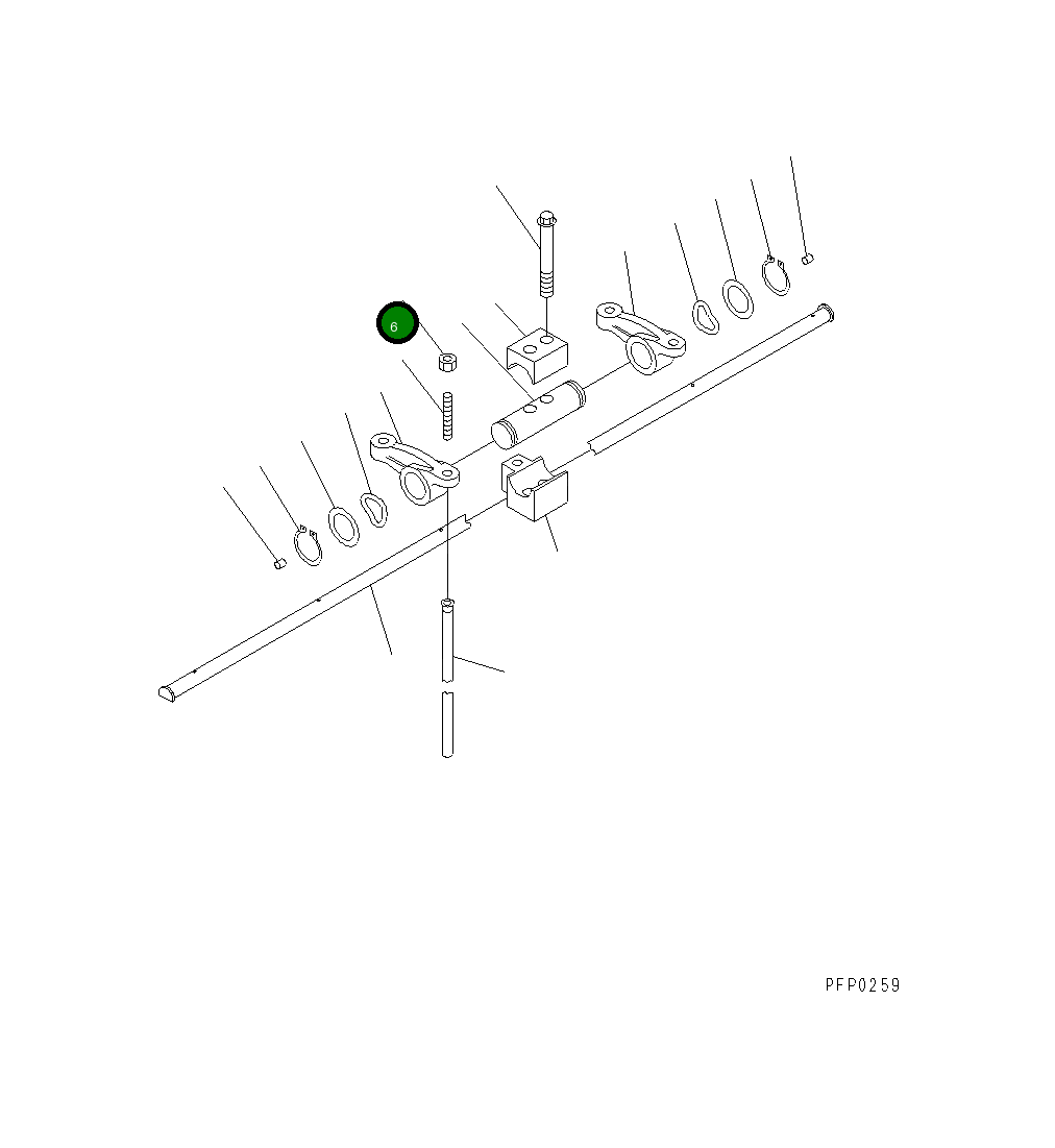 Гайка 1238627H1 Komatsu