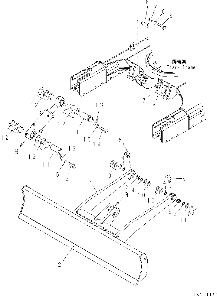 Палец 21W-71-11141 Komatsu