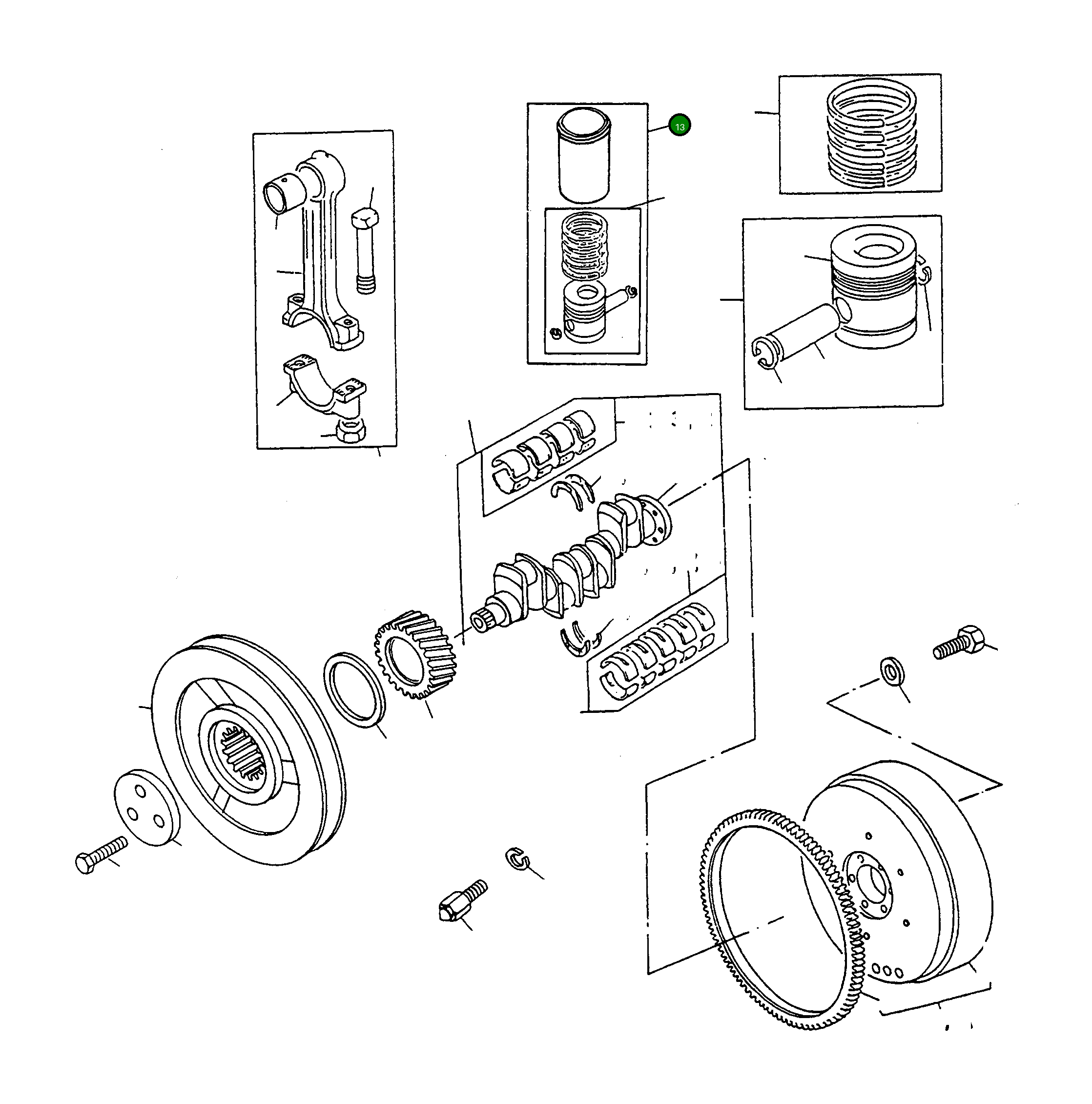 Ремкомплект 4906611M91 Komatsu