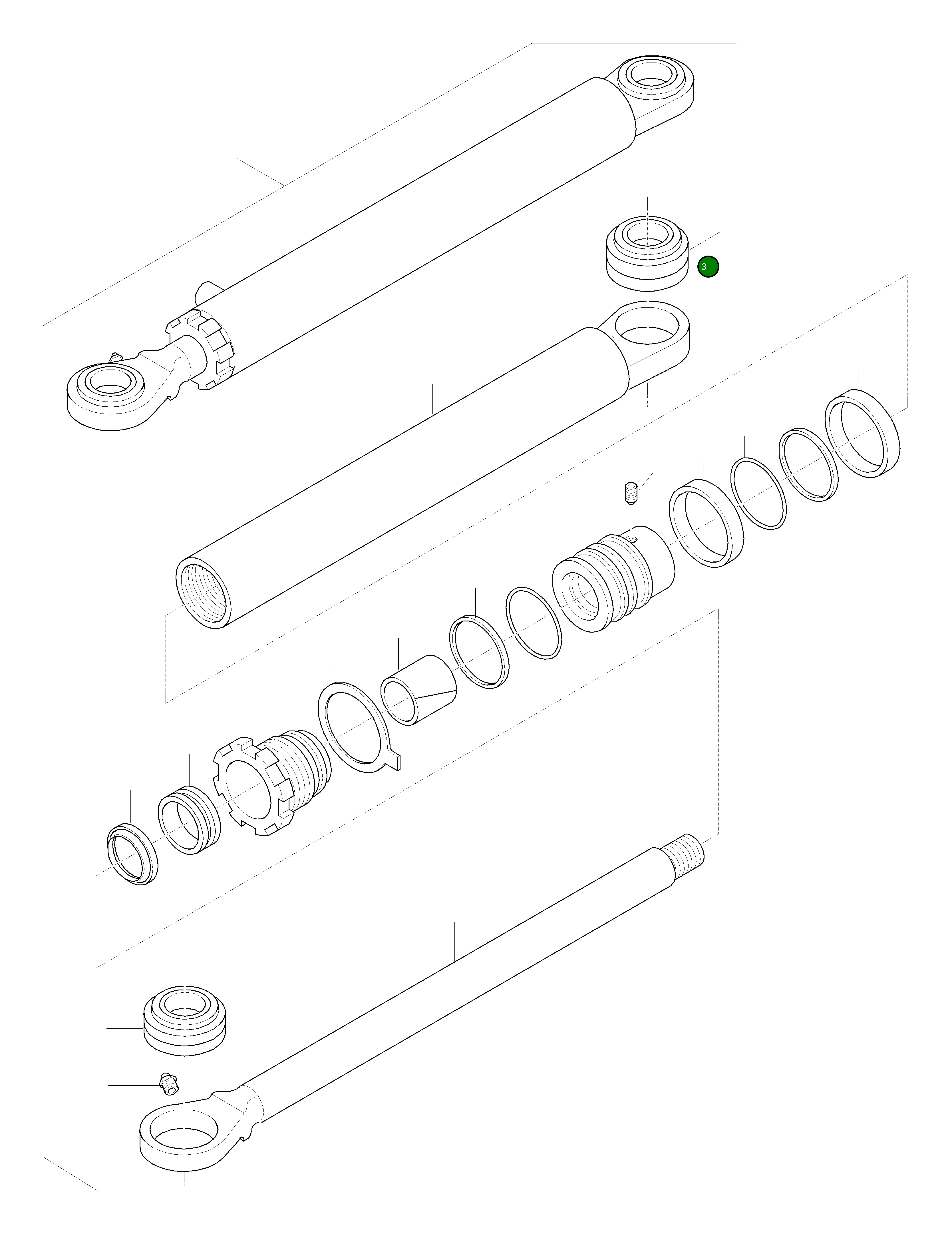 Шаровой шарнир 42W-40-H0P01 Komatsu