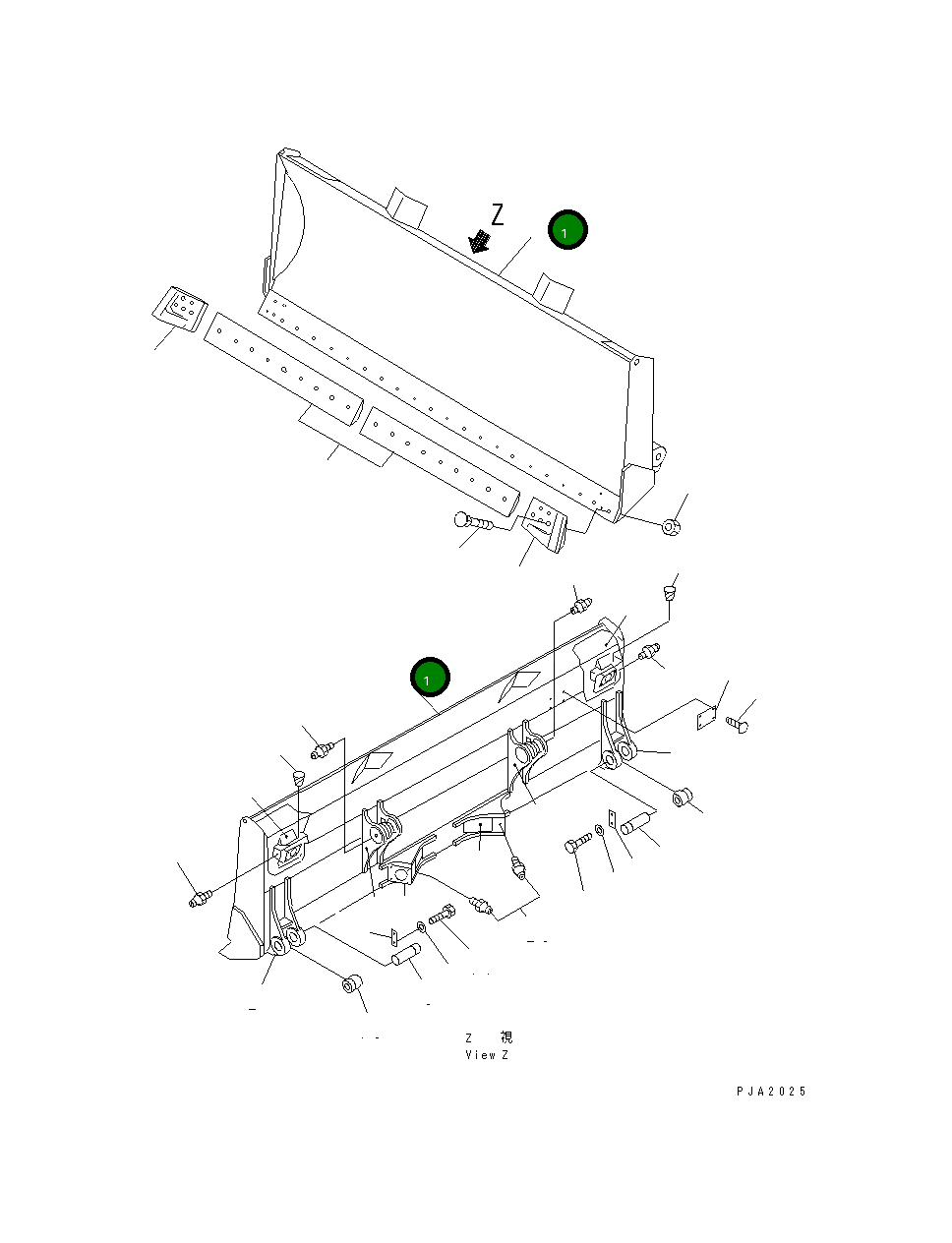 Отвал 14X-71-11112 Komatsu
