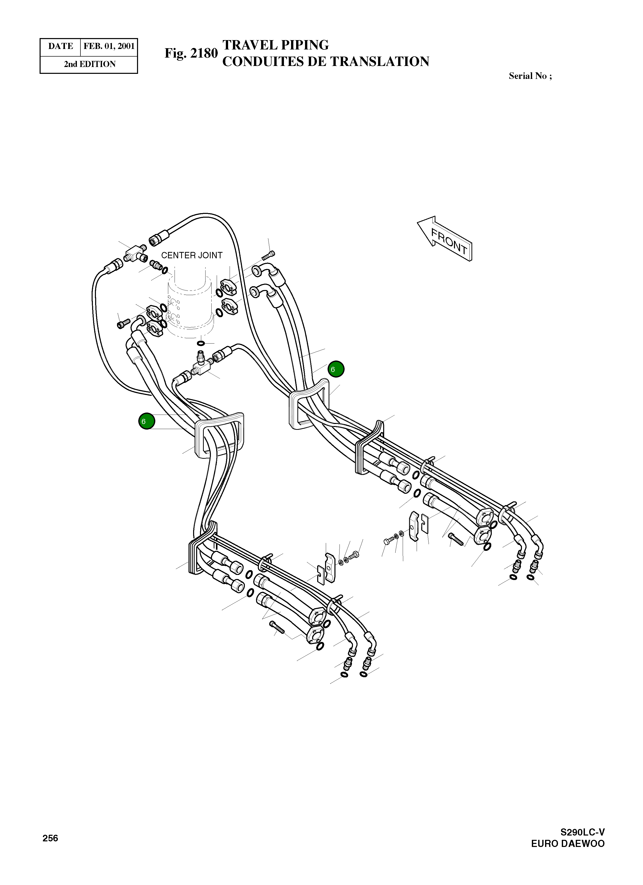 Шланг PF1-2000L 2184-1222D12 Komatsu