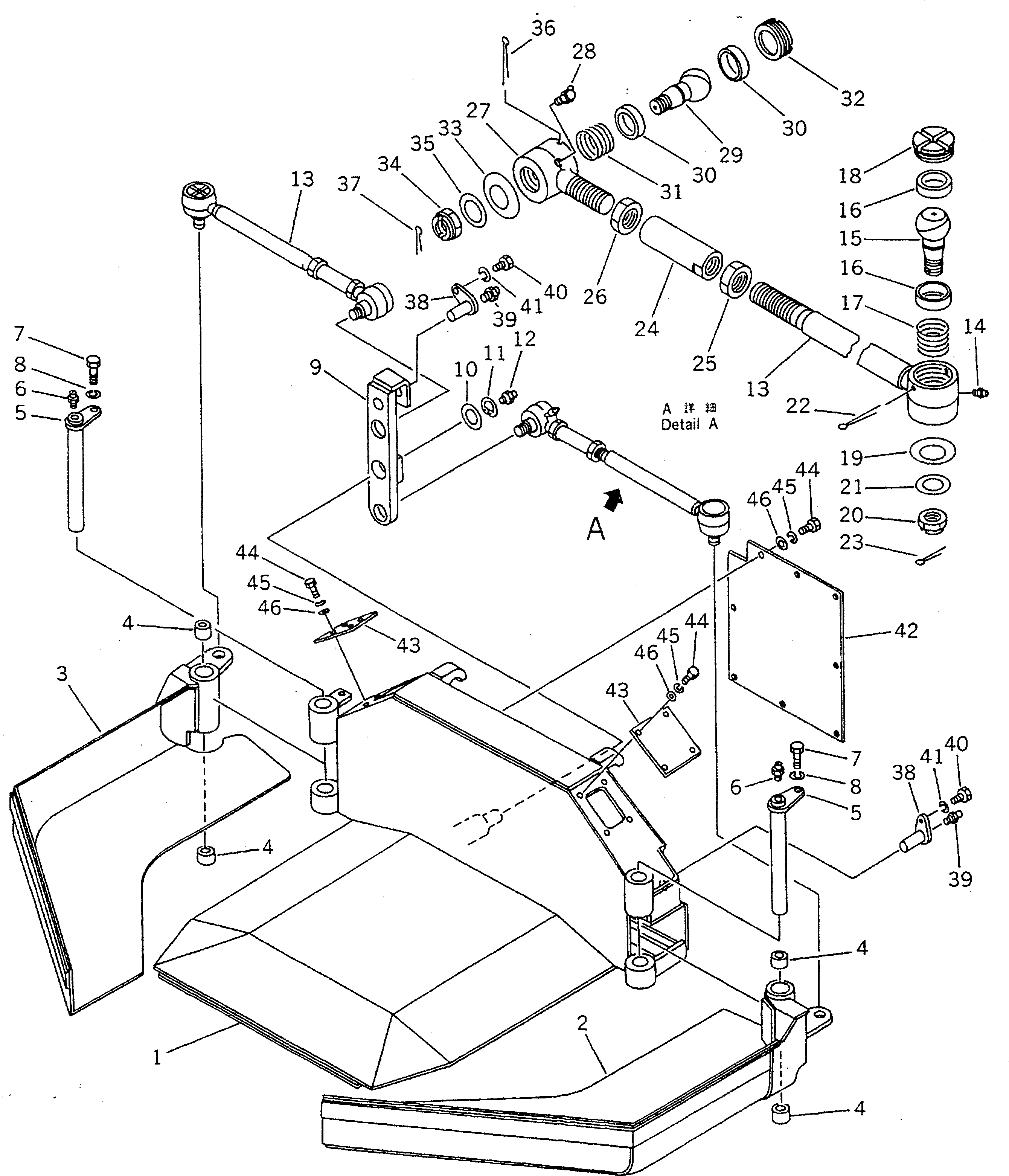 Отвал, левый FF7829-21920 Komatsu