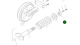 Гайка 201-30-75160 Komatsu
