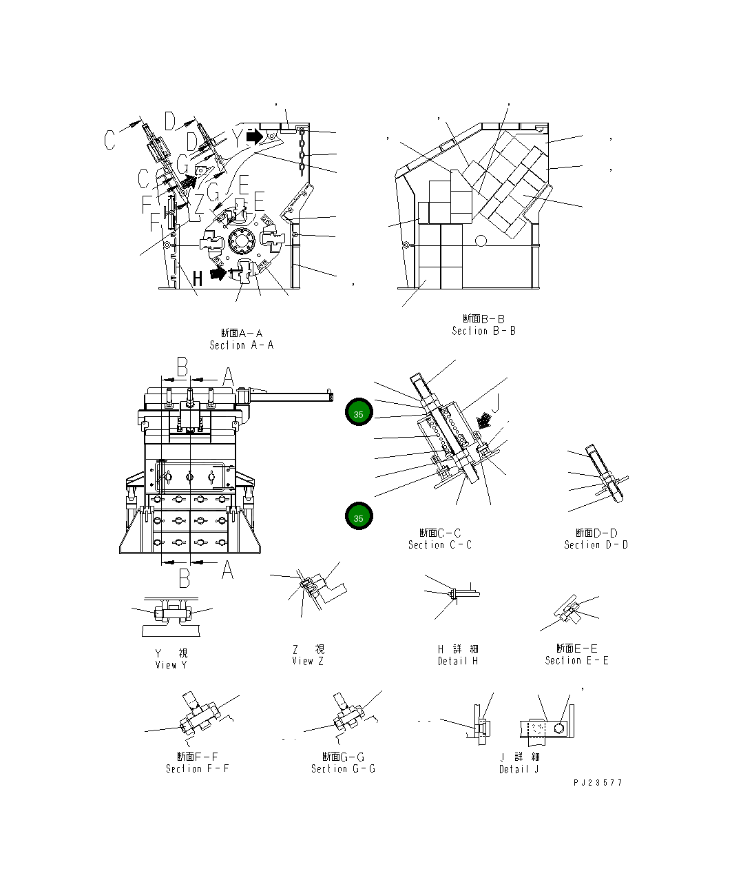 Гайка KHK-0540105 Komatsu