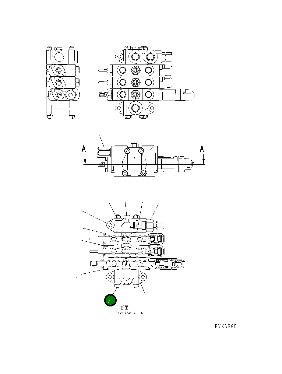 Шпилька NAE51413047103 Komatsu