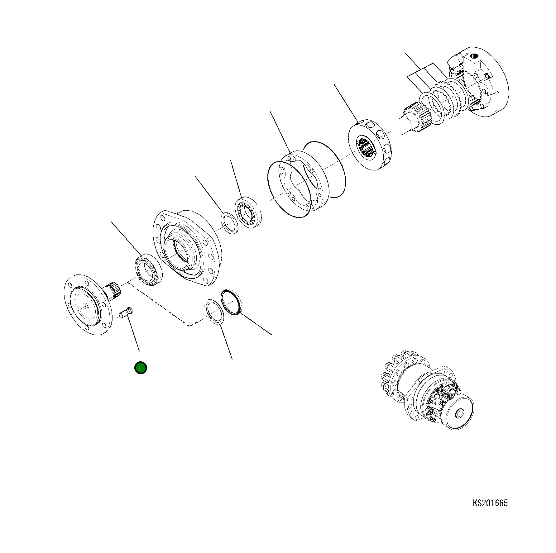 Гайка 22B-914-K950 Komatsu