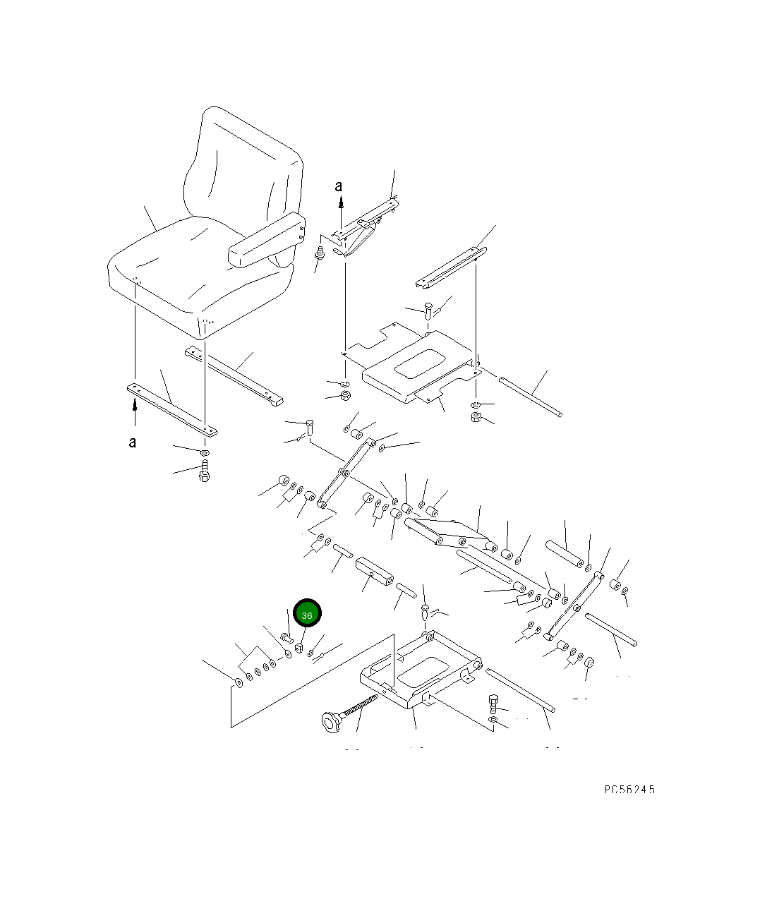 Гайка 23E-57-11160 Komatsu