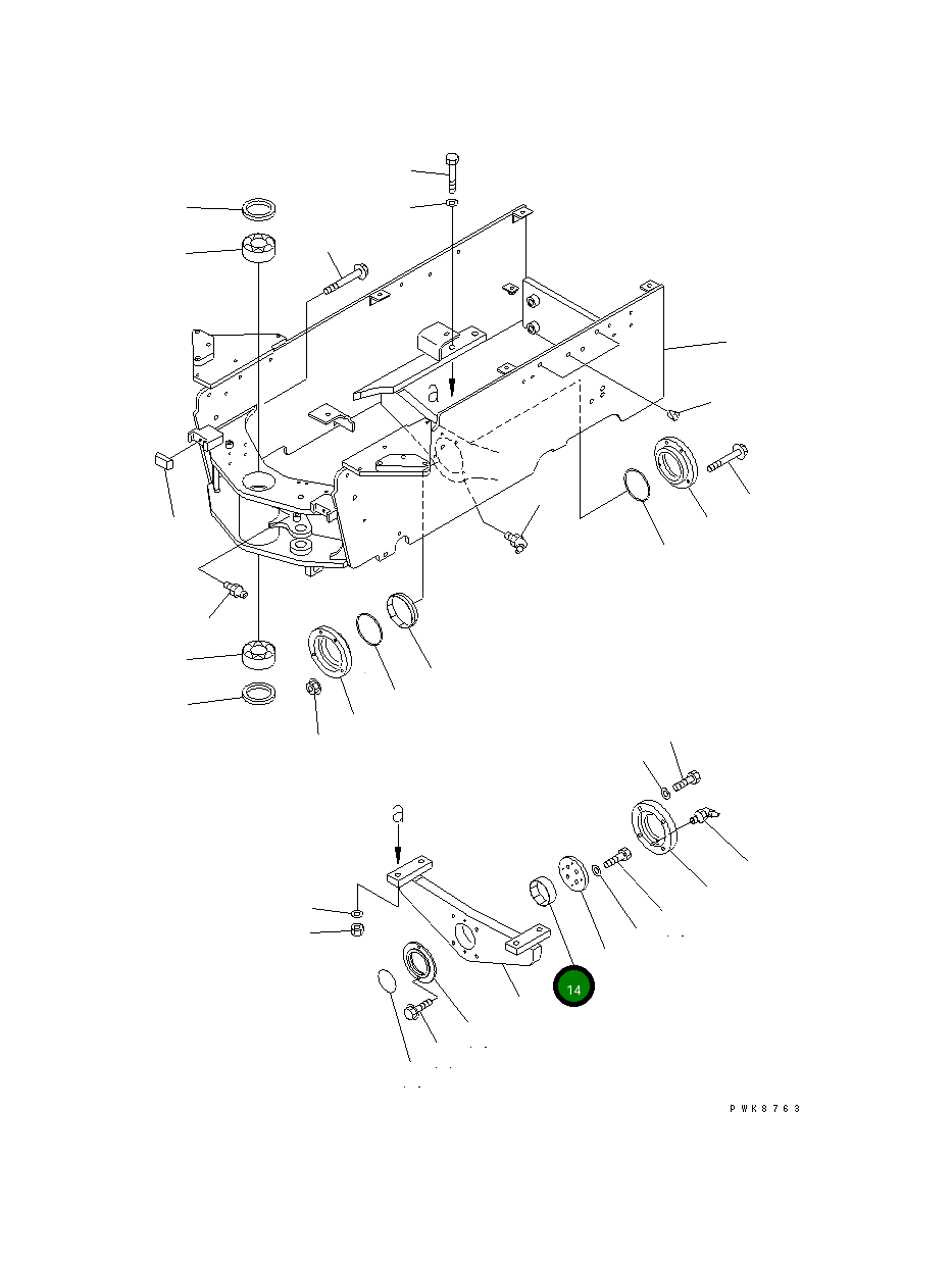 Втулка 363-46-37121 Komatsu