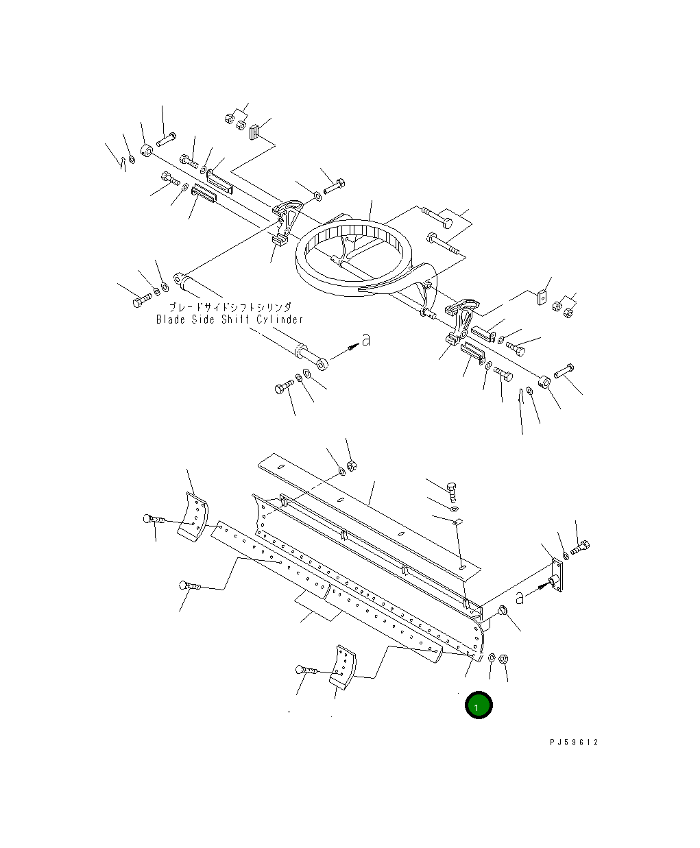Отвал 23B-70-12220 Komatsu