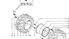 Шина YM172736-35210 Komatsu
