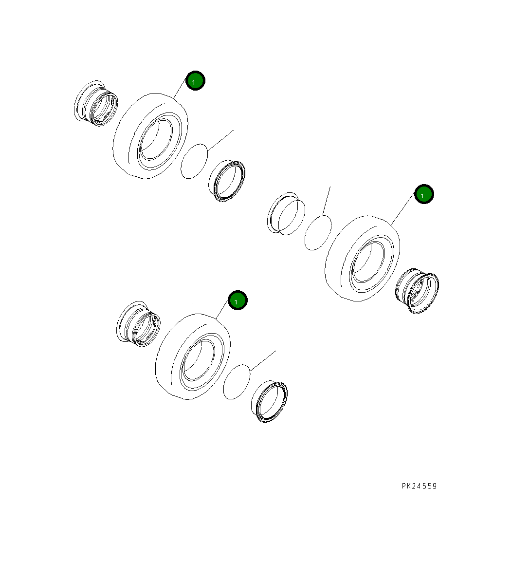 Шина 567-30-41100 Komatsu