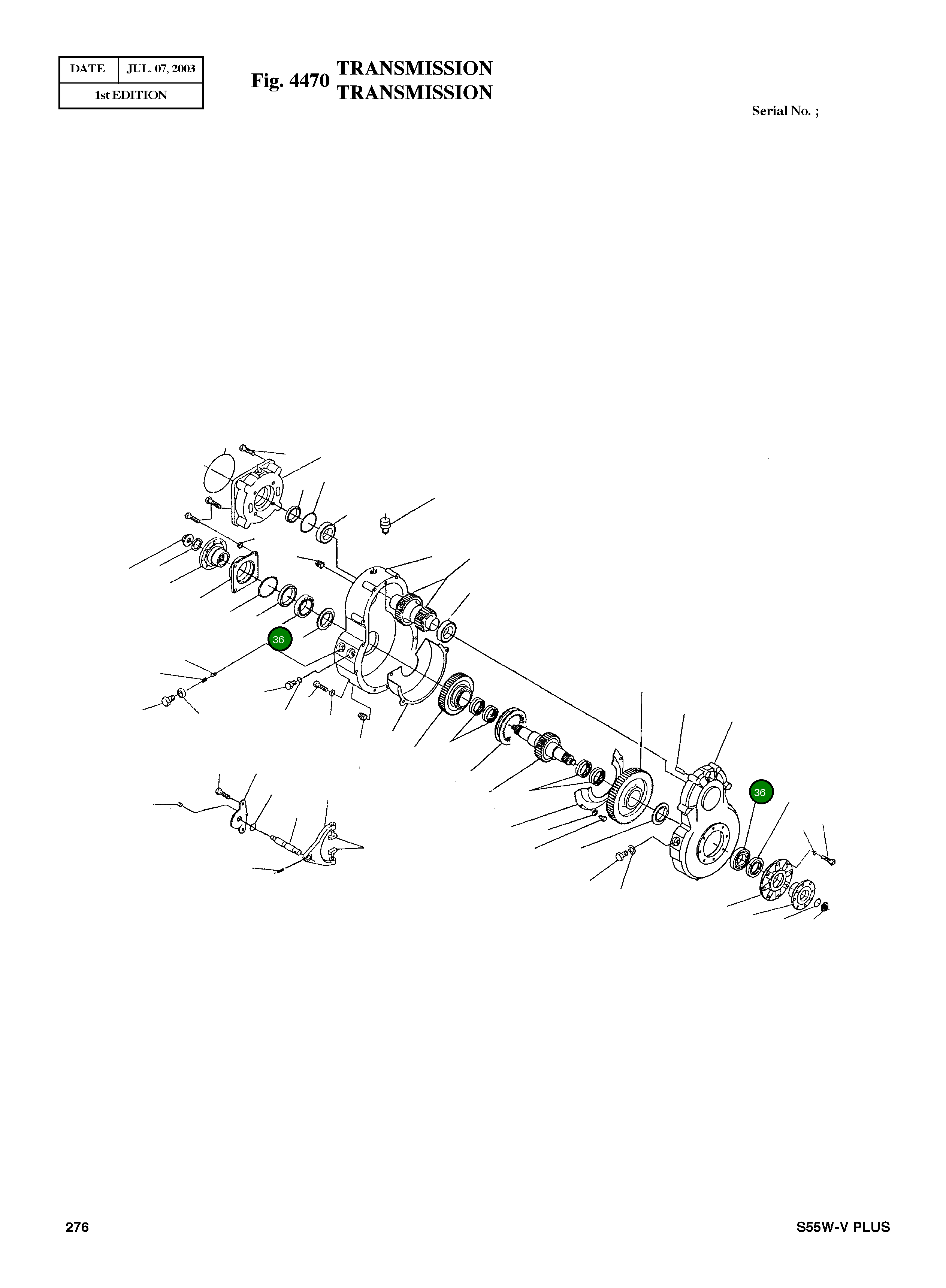 Шариковый подшипник 005.01.0118 Komatsu
