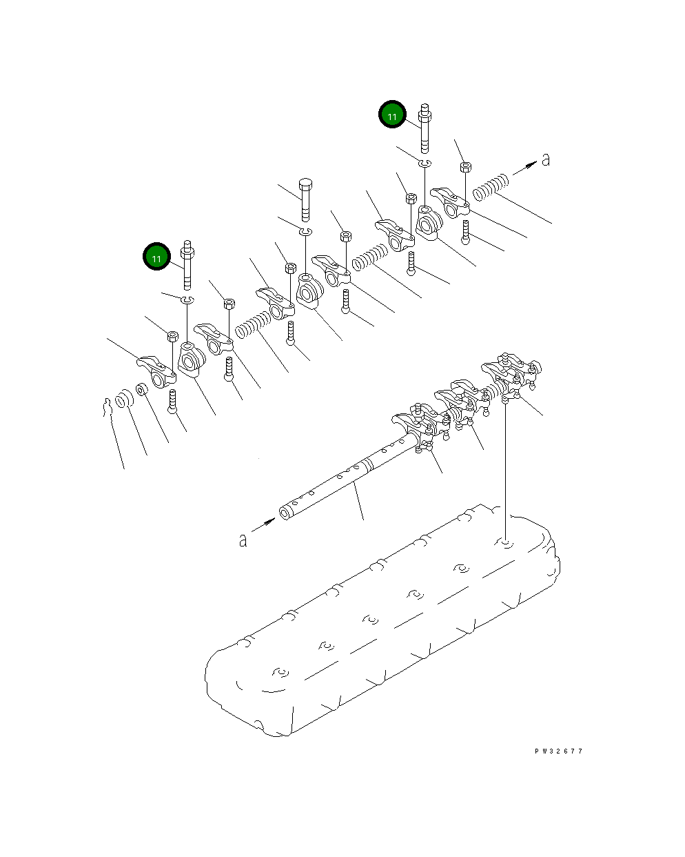 Шпилька 6136-41-5131 Komatsu