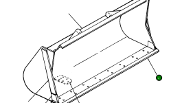 Режущая кромка отвала 1261 104 H1 Komatsu
