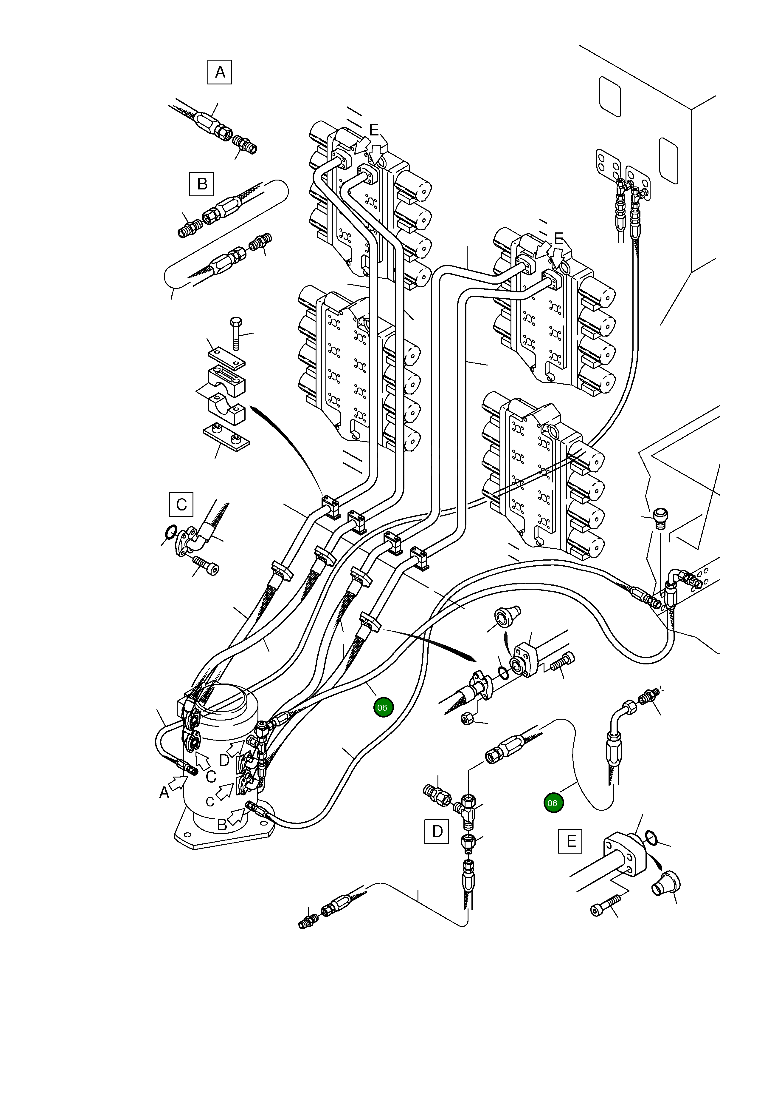 Шланг в сборе DN40x6300 515 632 98 Komatsu