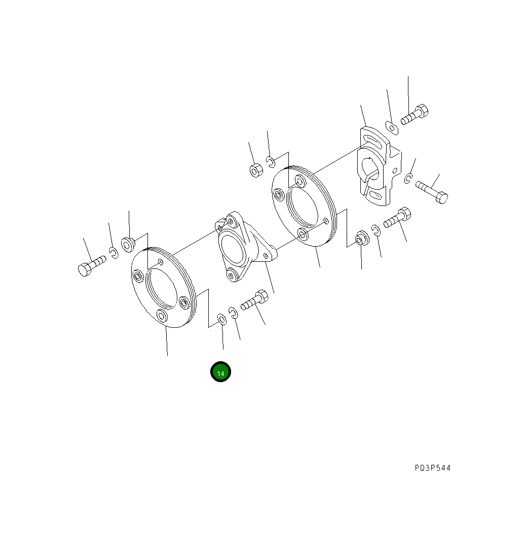 Шайба DK029300-8060 Komatsu