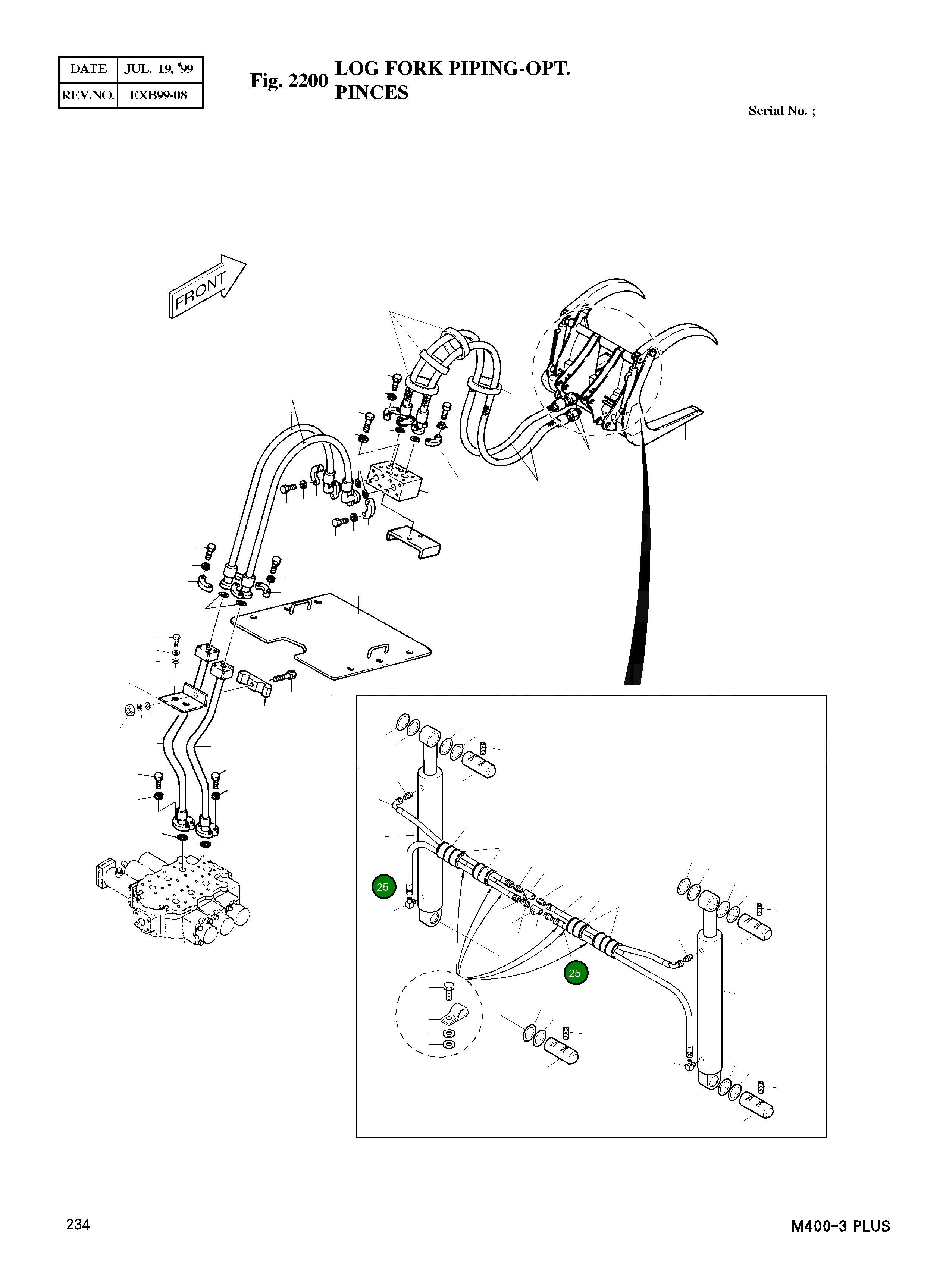 Шланг PF3/4-1850L 2184-1026D131 Komatsu