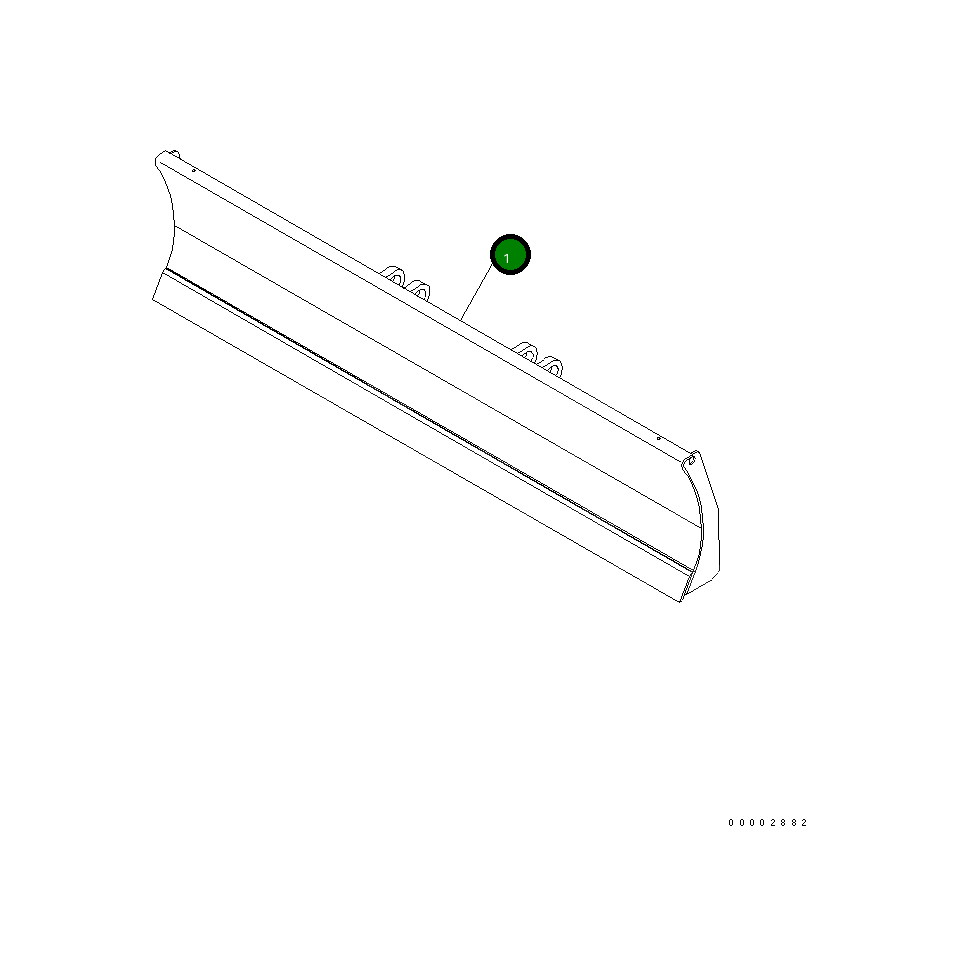 Отвал в сборе (2,55 м) 20K-910-3214 Komatsu