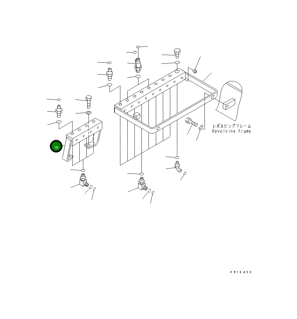 Шарнир 21N-62-36530 Komatsu