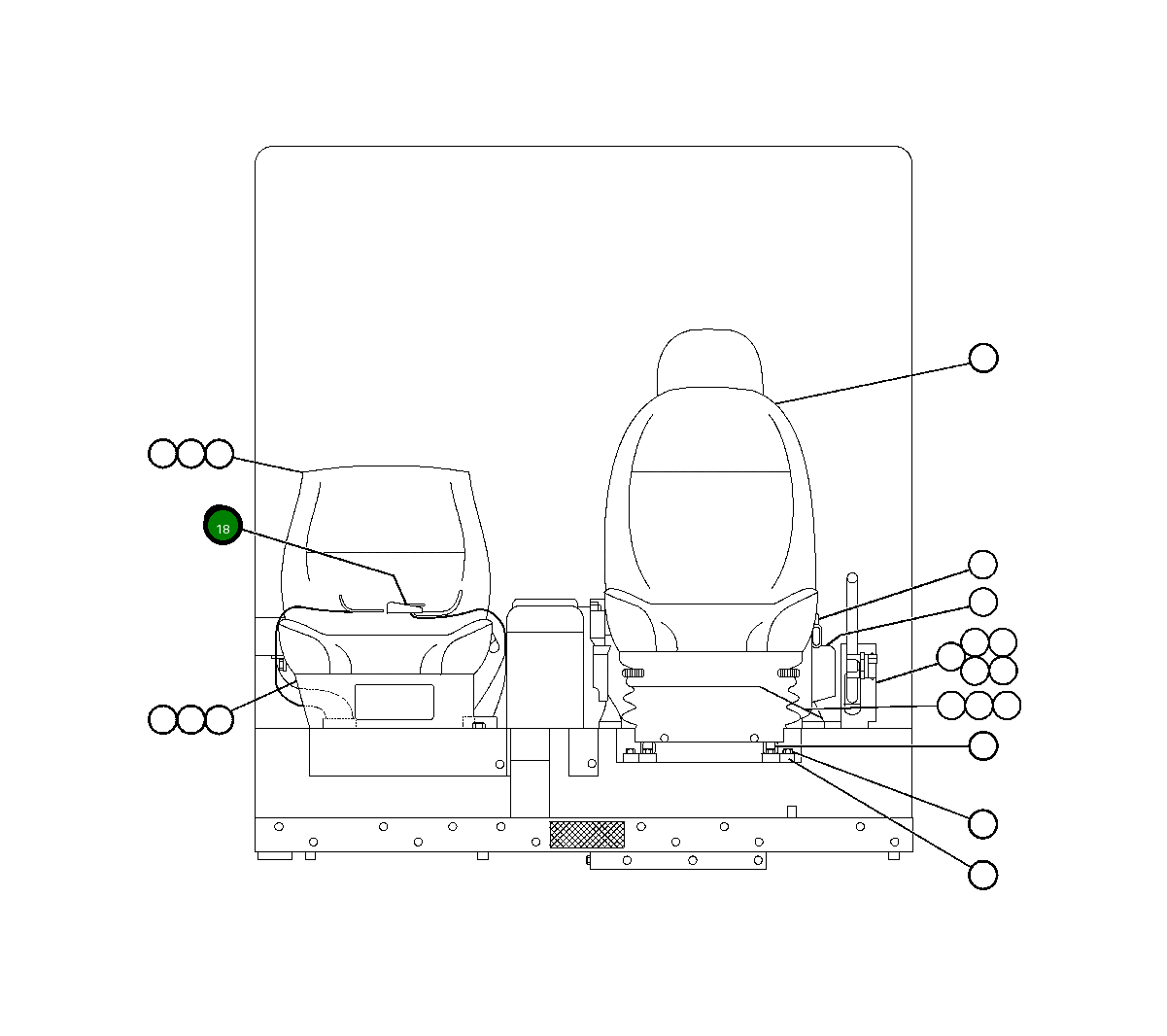 Ремень сиденья 488057 Komatsu