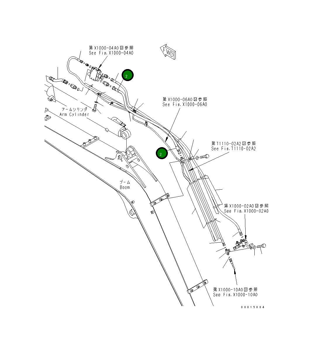 Шланг 2030MM,ORANGE 22M-62-22560 Komatsu