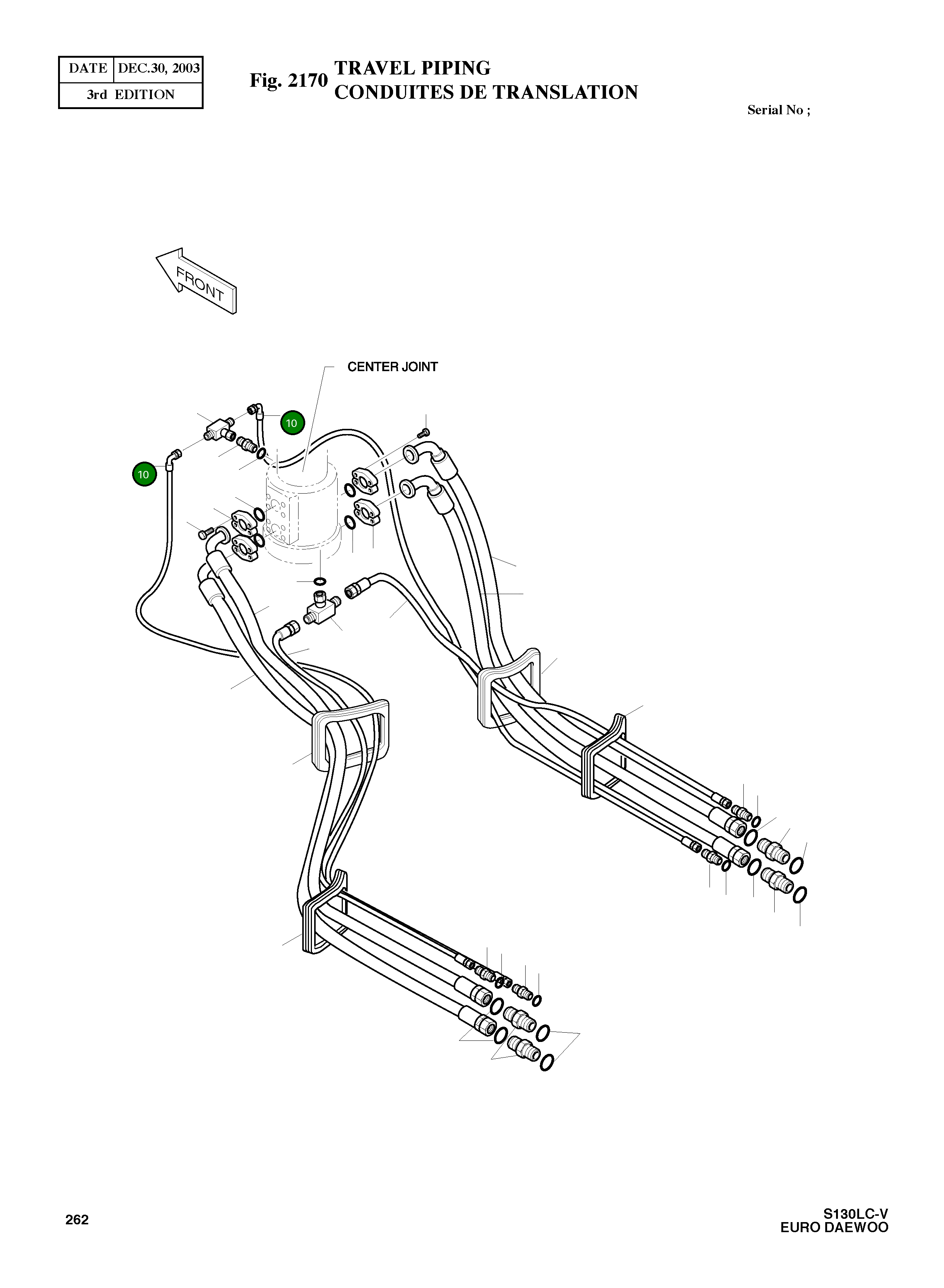 Шланг-2110L 2181-2281D161 Komatsu
