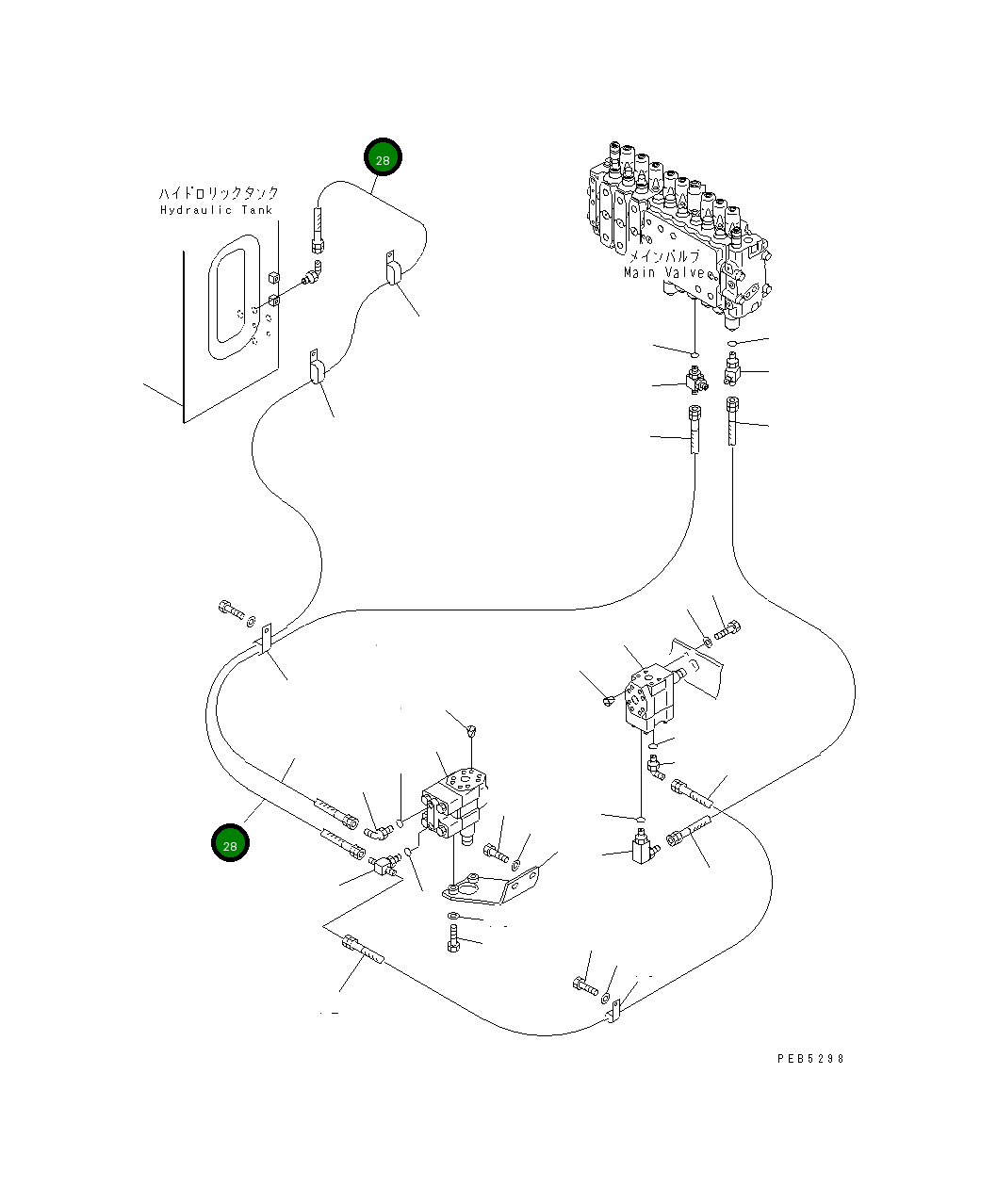 Шланг 2000MM 20Y-62-22920 Komatsu