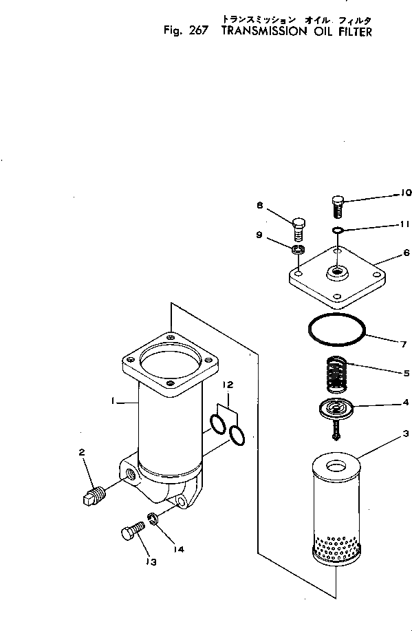 Фильтр в сборе 124-49-22000 Komatsu