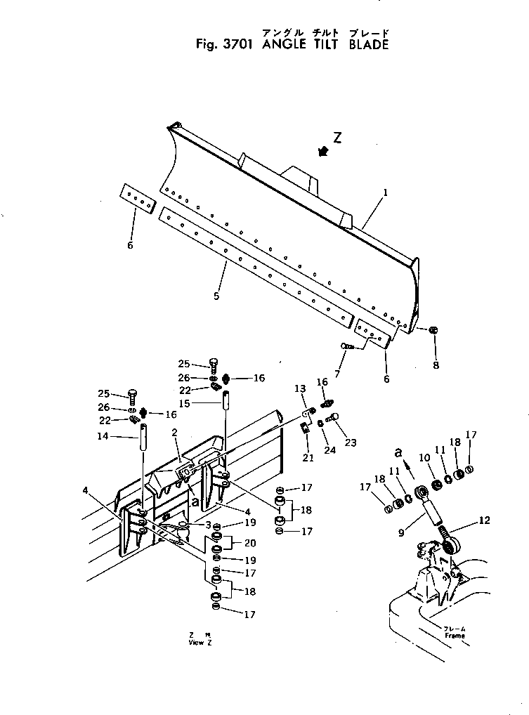 Отвал 10G-Z46-1100 Komatsu