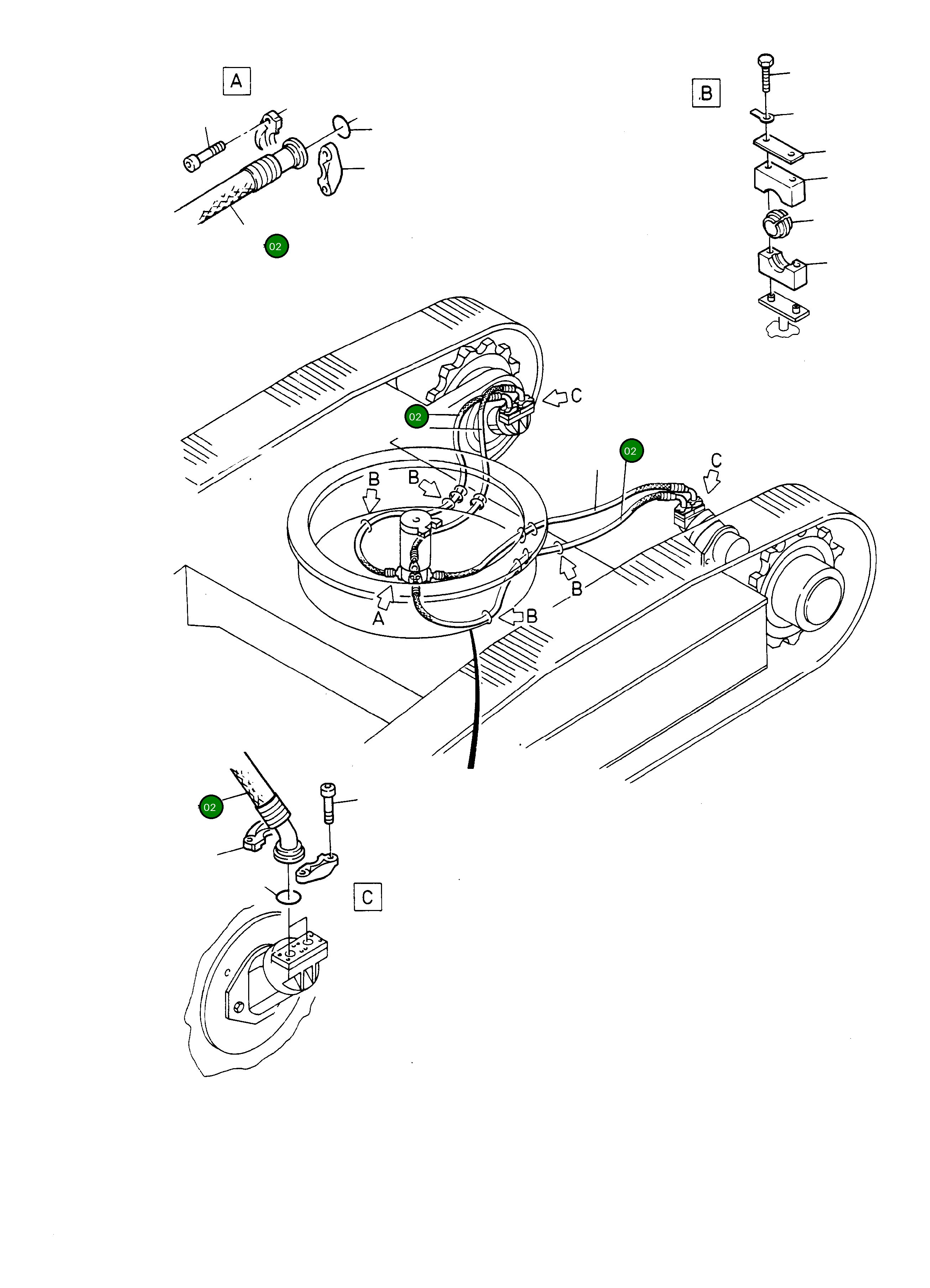 Шланг в сборе NW 25x4100 551 020 40 Komatsu