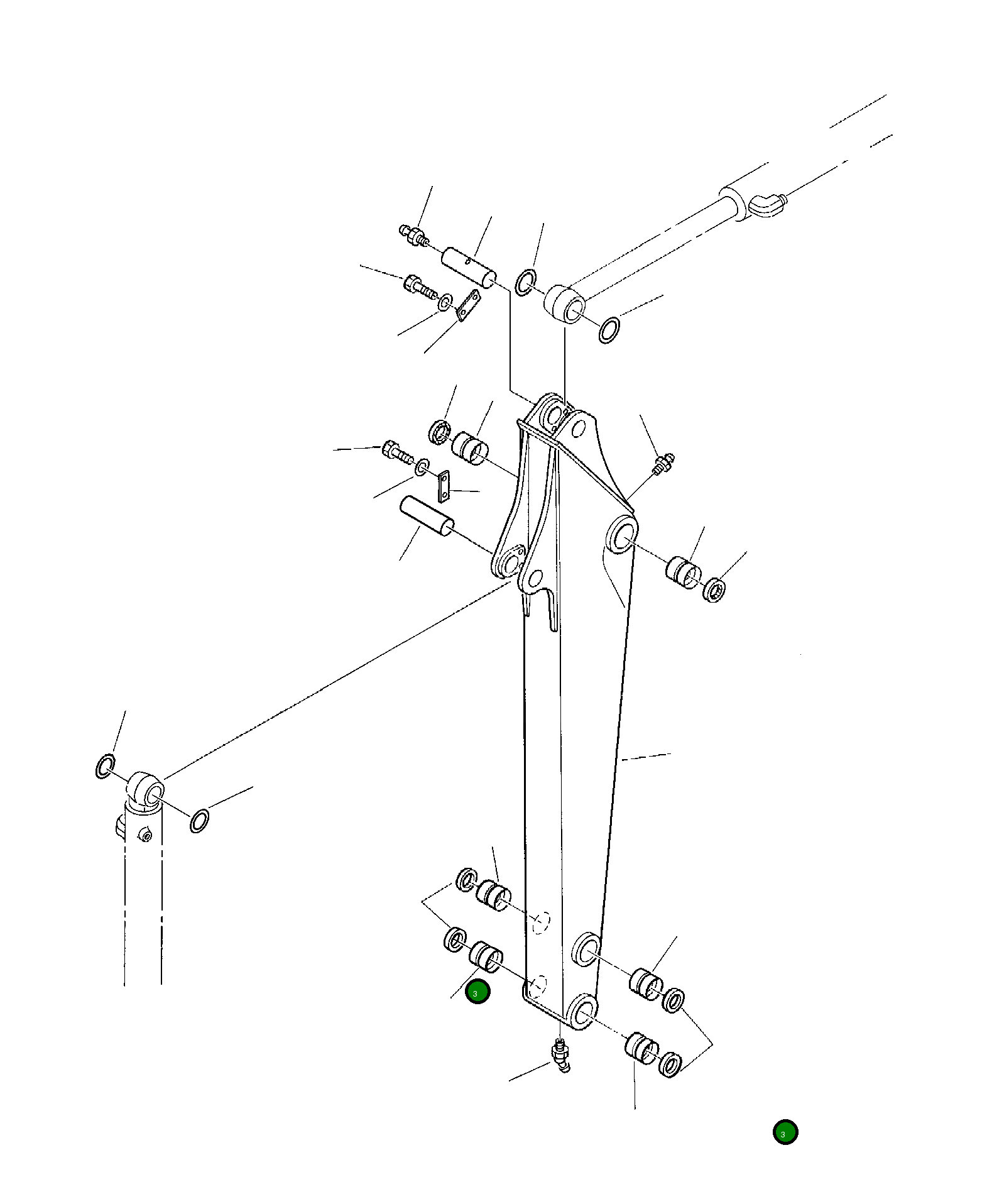 Втулка 3K4089617 Komatsu
