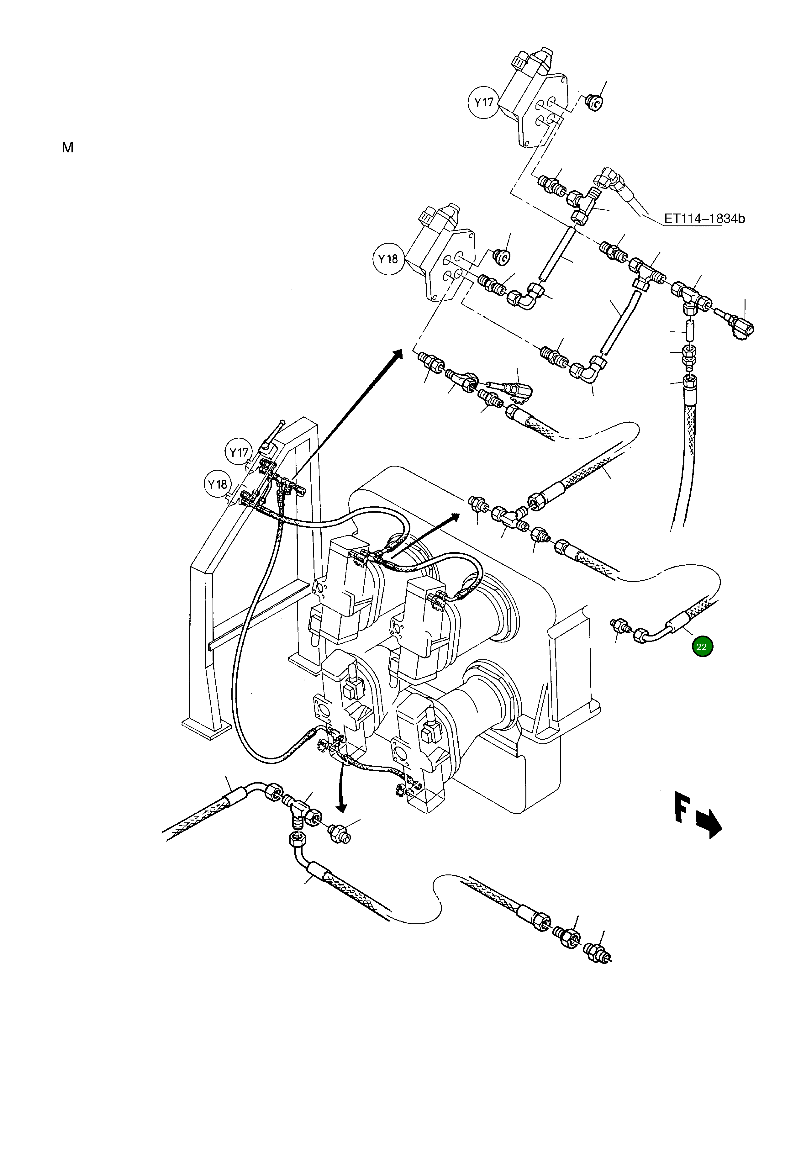 Шланг в сборе DN 12x860 640 437 40 Komatsu