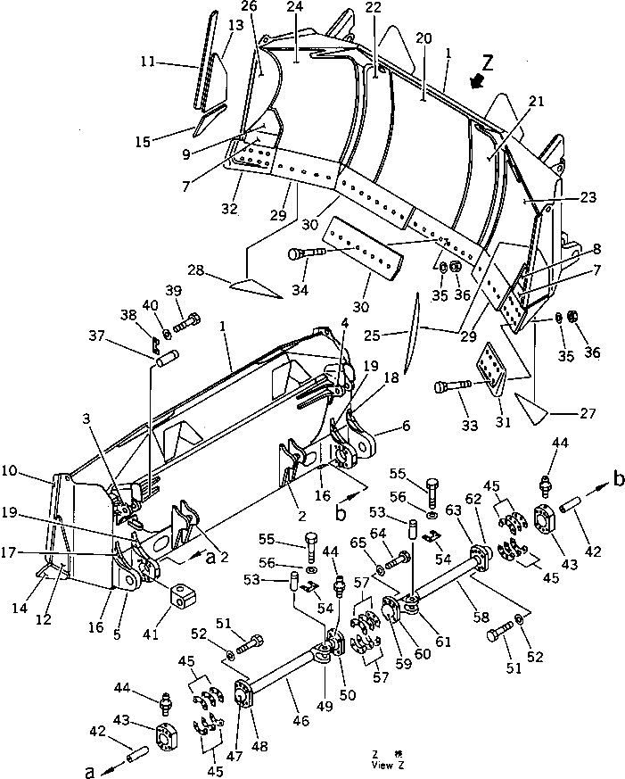 Отвал 195-72-61241 Komatsu