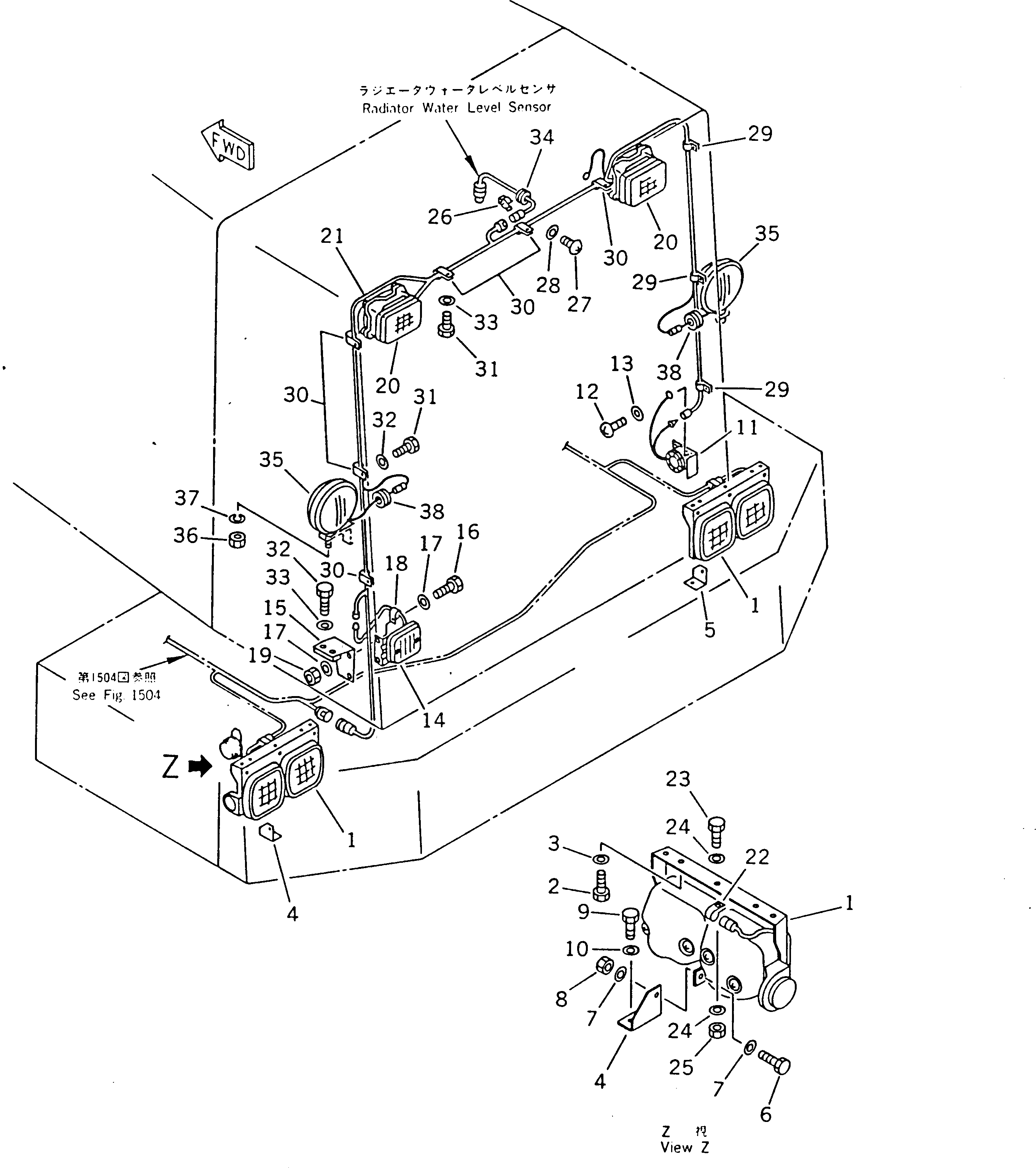 Гайка 01580-41008 Komatsu