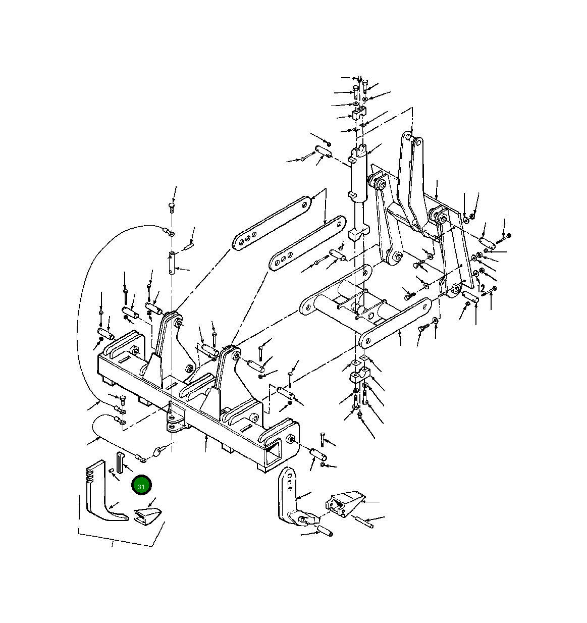 Шпонка 46 475 A Komatsu