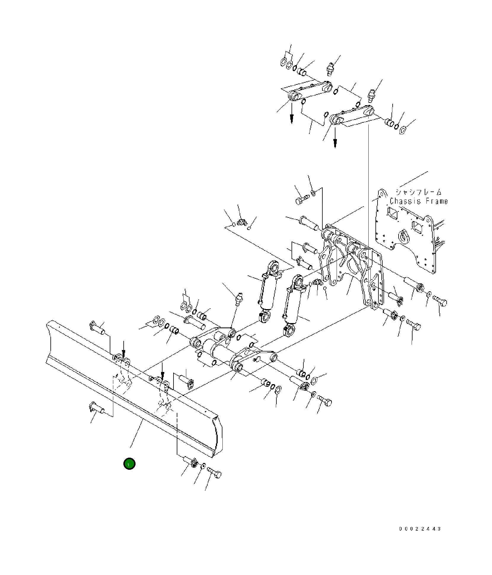 Отвал в сборе 20G-910-3205 Komatsu