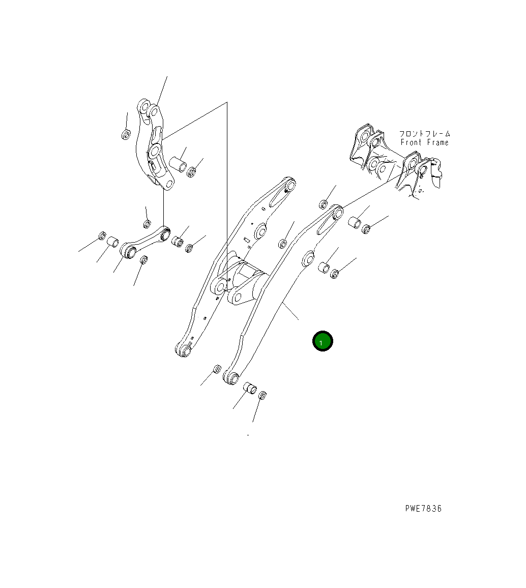 Штанга (приварная) 426-S95-2950 Komatsu