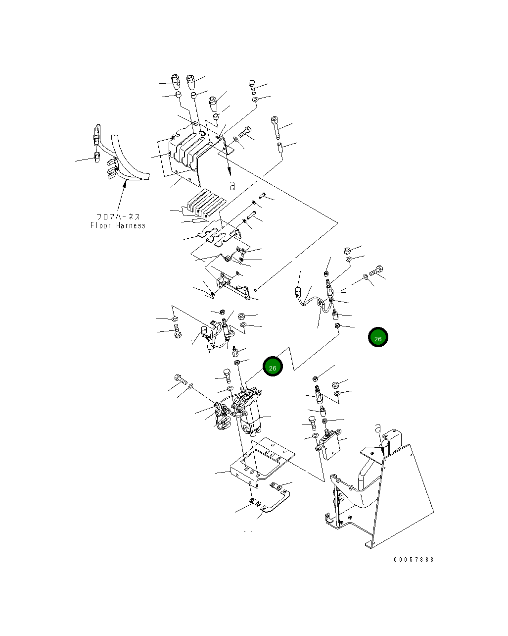 Гайка 23S-43-51240 Komatsu
