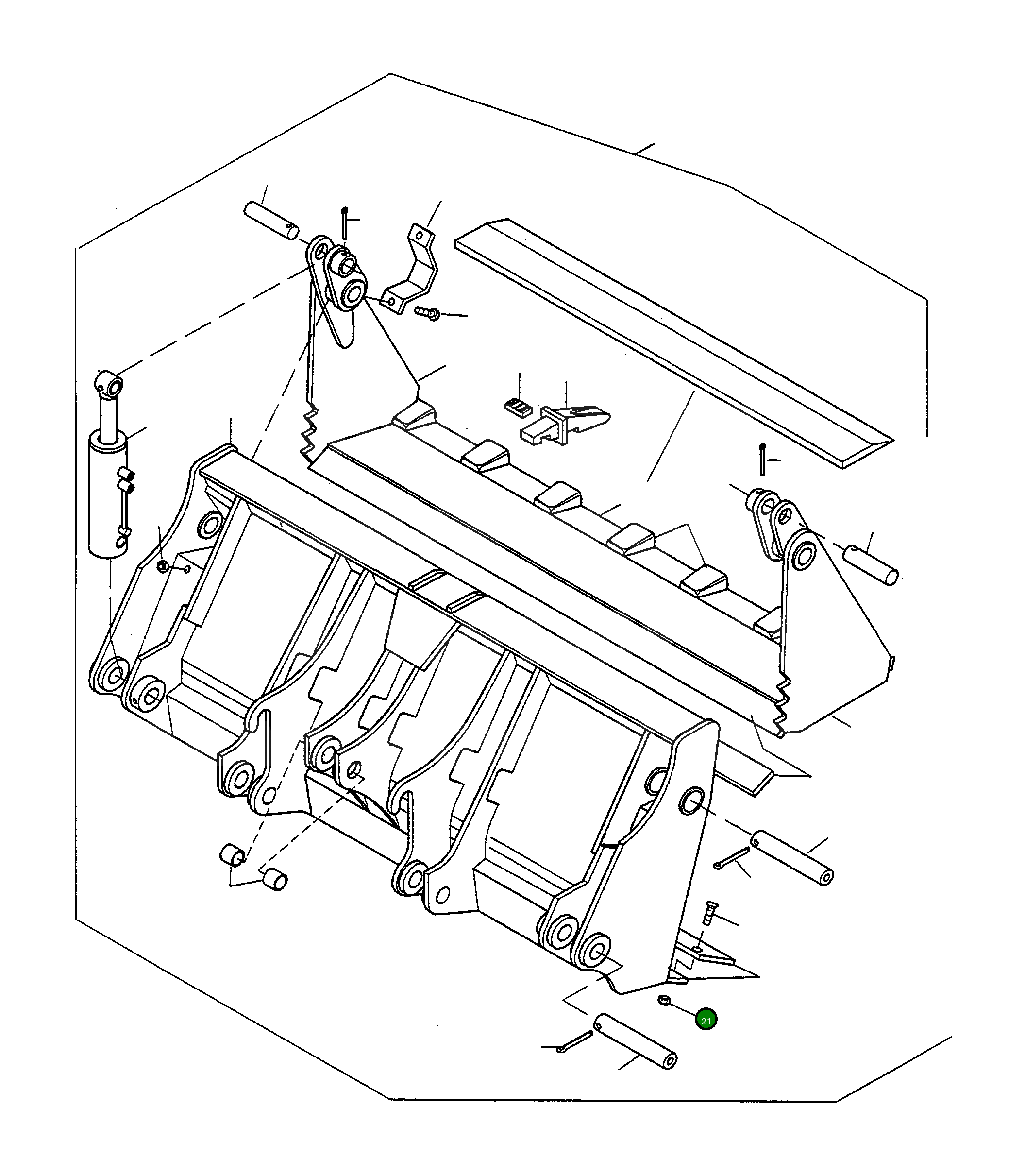 Гайка 4919145M1 Komatsu