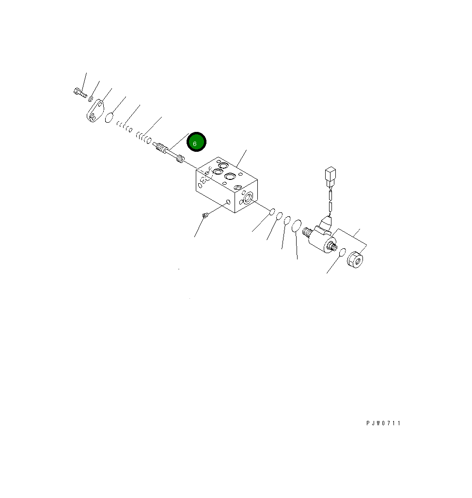 Клапан 42C-15-15750 Komatsu