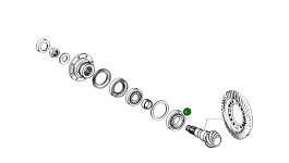 Роликовый подшипник 0750 117 355 Komatsu