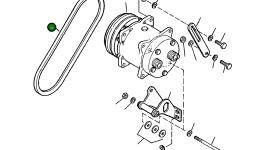 Ремень привода компрессора 417-963-A640 Komatsu