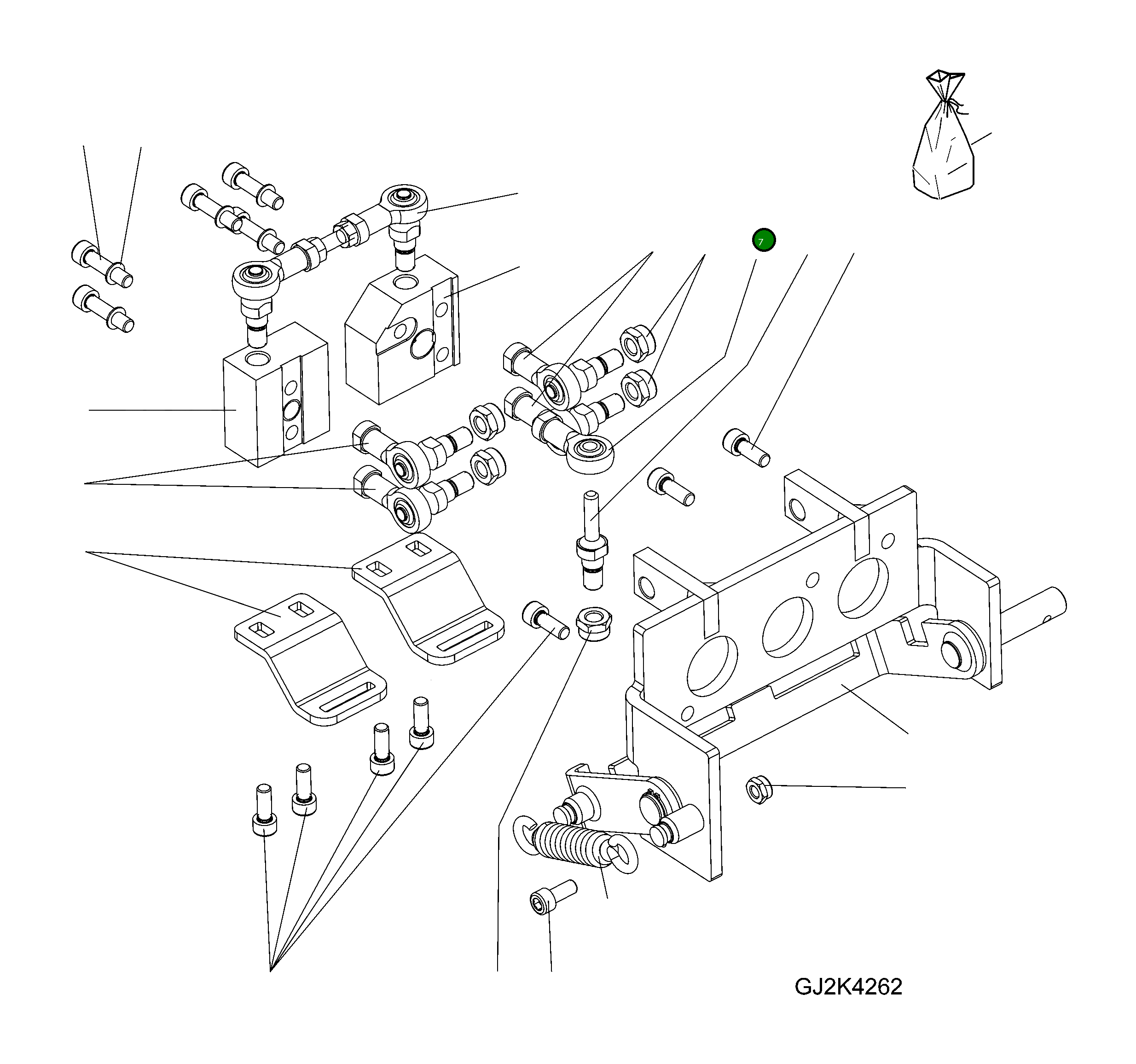 Шпилька 42T-64-H0R53 Komatsu