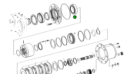 Роликовый подшипник 0750 117 167 Komatsu