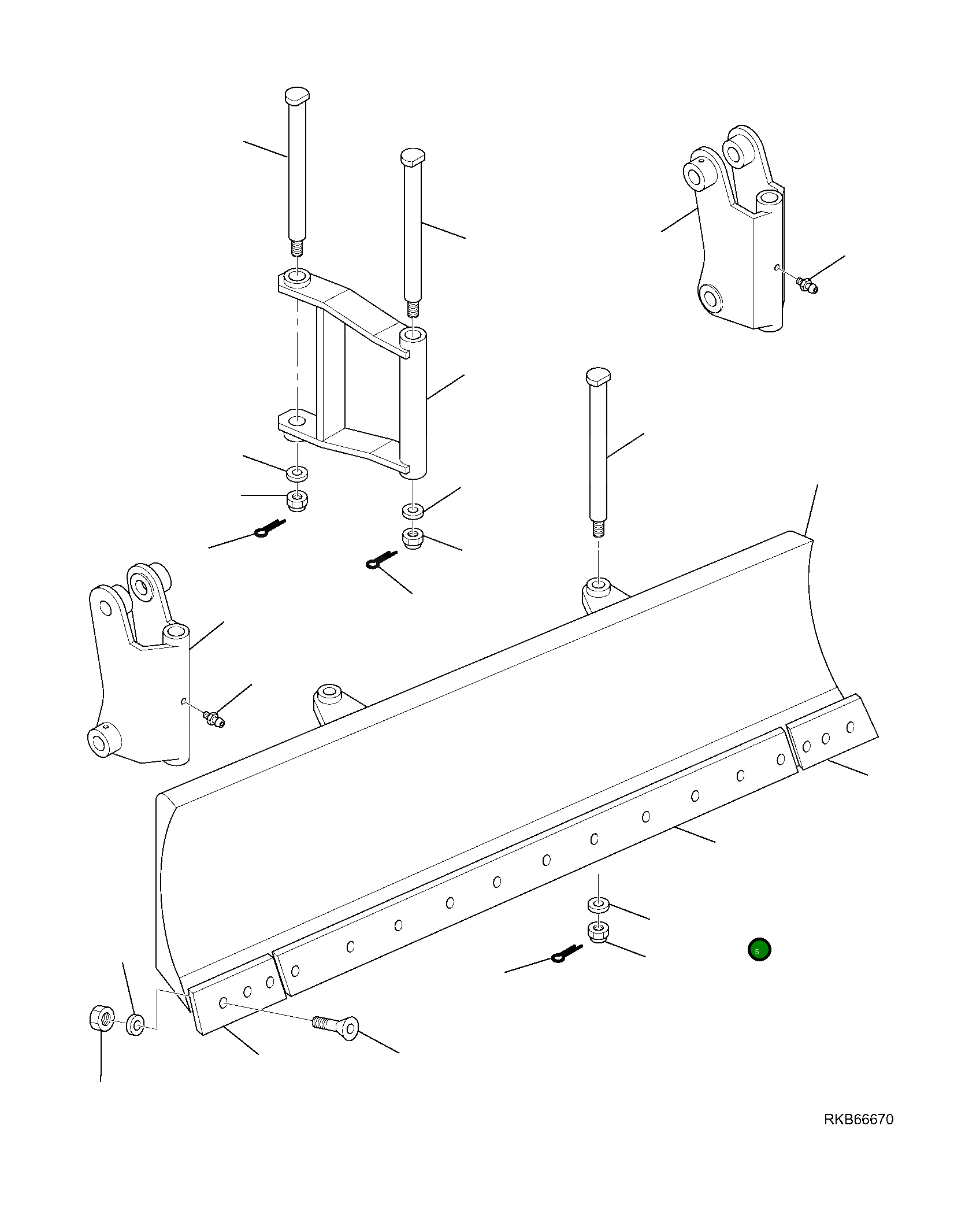 Центральный отвал 42N-866-1120 Komatsu