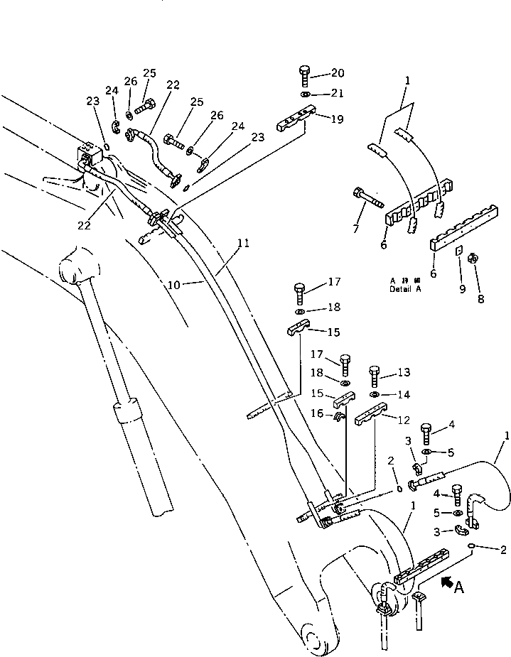 Хомут 21N-62-18461 Komatsu