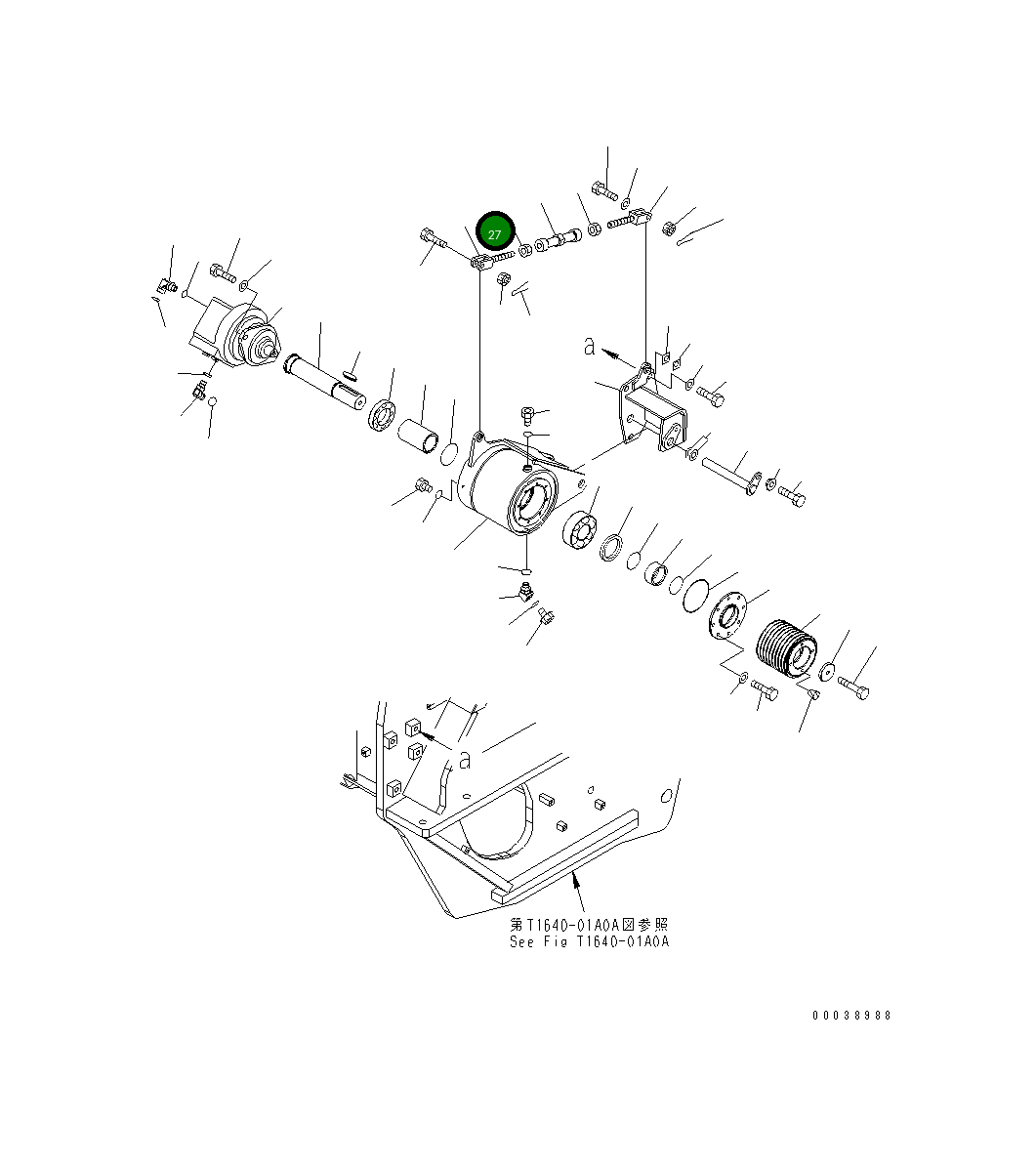 Гайка 124-43-53420 Komatsu