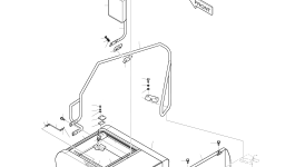 Крышка аккумулятора в сборе 621-01975B Komatsu