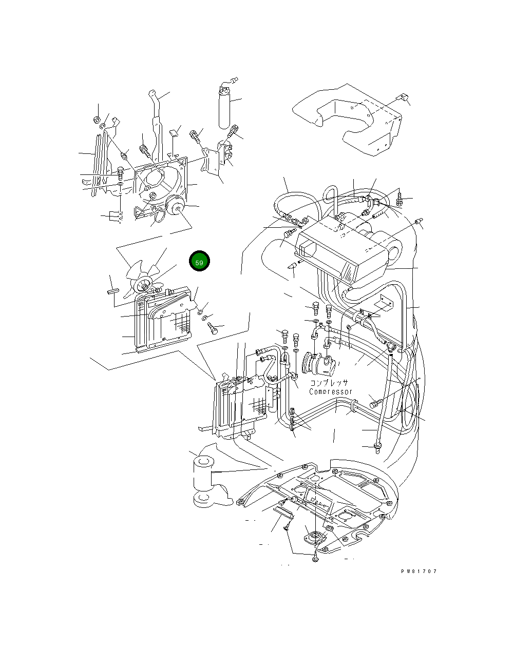 Гайка YM26367-050002 Komatsu